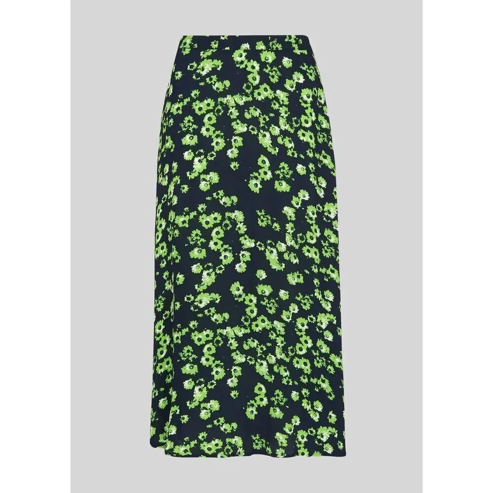 ✨Whistles Navy Digital Daisy Print Sz 12 Skirt✨